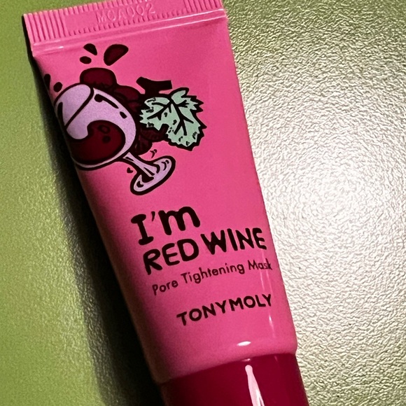 TONYMOLY I'm Red Wine Pore Tightening Mask face treatment sample mini travel NEW - Picture 1 of 3